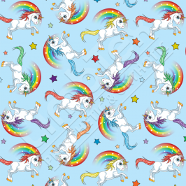 Unicorn and rainbow design 